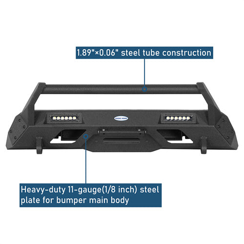 Front Bumper w/ LED Spotlights For 2016-2023 Toyota Tacoma - Landshaker4x4