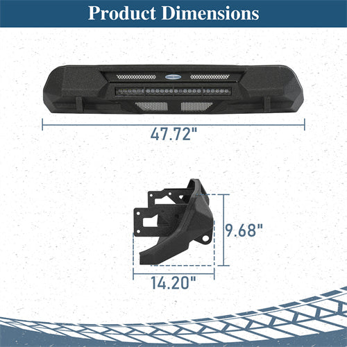 Blink Stubby Front Bumper For 2016-2023 Toyota Tacoma - Landshaker4x4