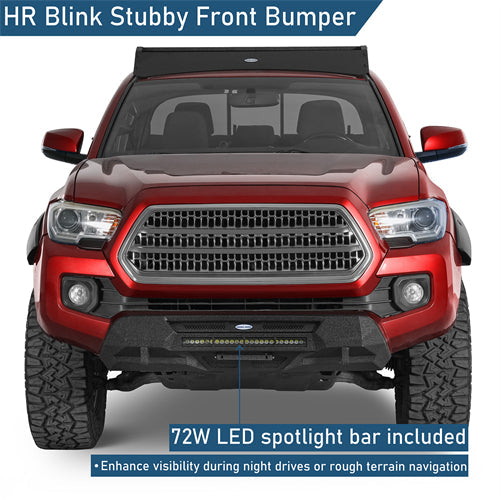 Blink Stubby Front Bumper For 2016-2023 Toyota Tacoma - Landshaker4x4