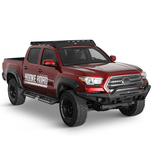 Front Bumper w/ LED Spotlights For 2016-2023 Toyota Tacoma - Landshaker4x4
