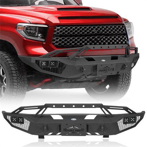 Off-Road Front Bumper w/ LED Lights For 2014-2021 Toyota Tundra - Landshaker4x4