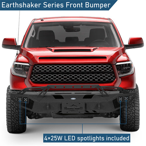 Off-Road Front Bumper w/ LED Lights For 2014-2021 Toyota Tundra - Landshaker4x4