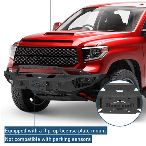 Off-Road Front Bumper w/ LED Lights For 2014-2021 Toyota Tundra - Landshaker4x4