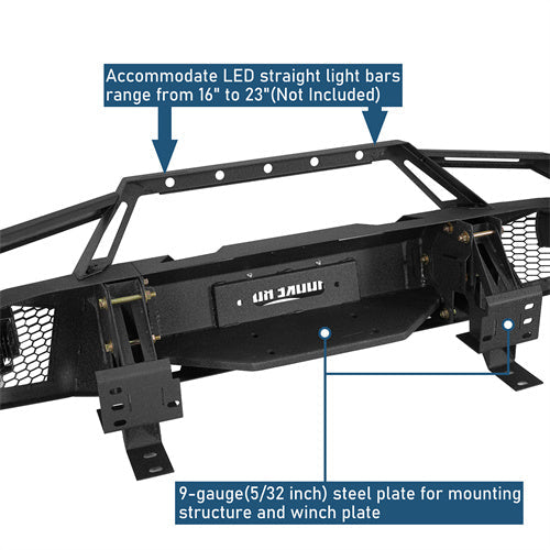 Off-Road Front Bumper w/ LED Lights For 2014-2021 Toyota Tundra - Landshaker4x4