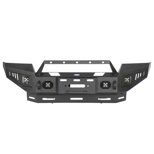 04-08 Ford F-150  Front Bumper w/ Winch Plate & 4 × LED Spotlights - LandShaker