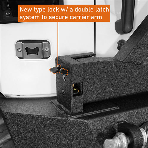 Front Bumper & Rear Bumper w/2 Inch Hitch Receiver(07-18 Jeep Wrangler JK)-LandShaker