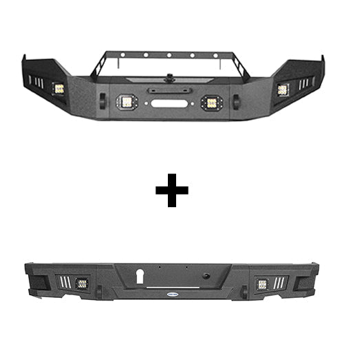 Full WidthFront Bumper & Rear Bumper(13-18 Dodge Ram 1500,Excluding Rebel)-LandShaker