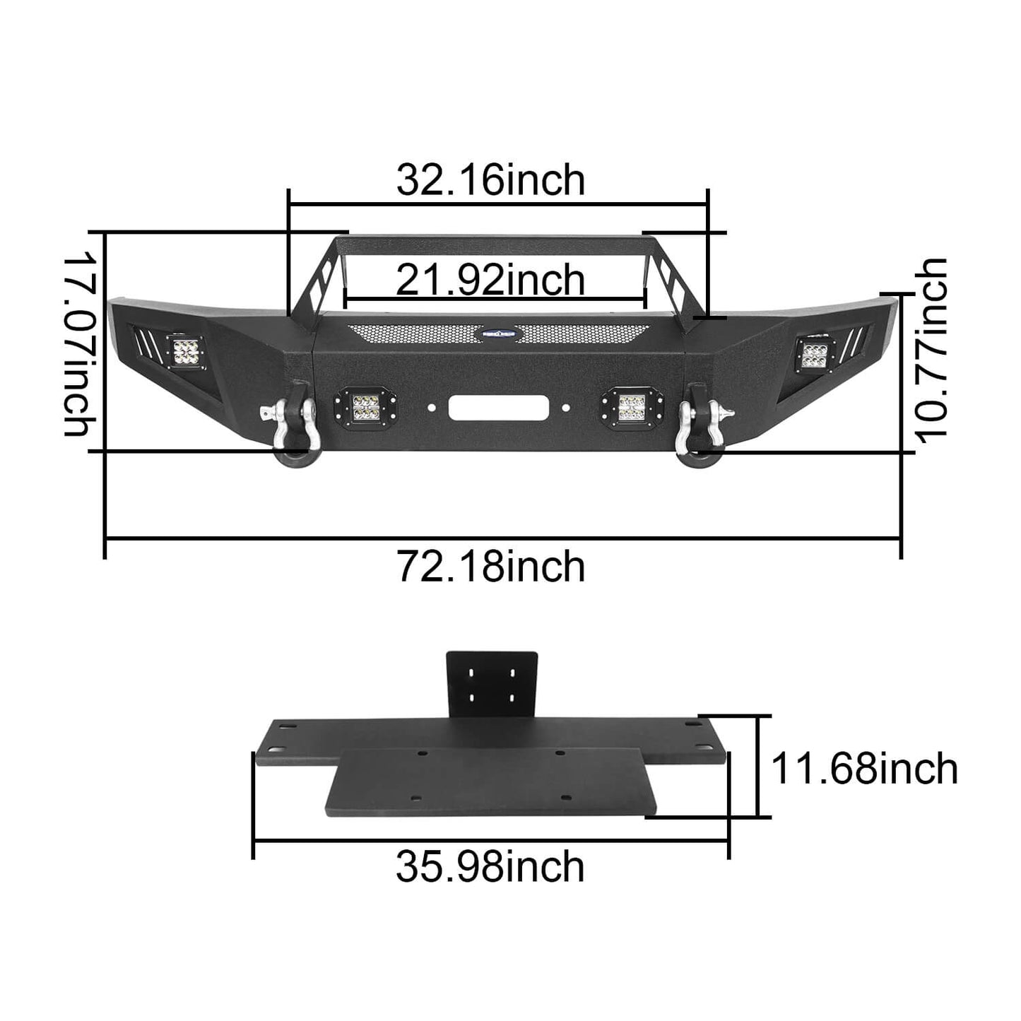 Front Bumper / Rear Bumper / Roof Rack(09-14 F-150 SuperCrew,Excluding Raptor)-LandShaker