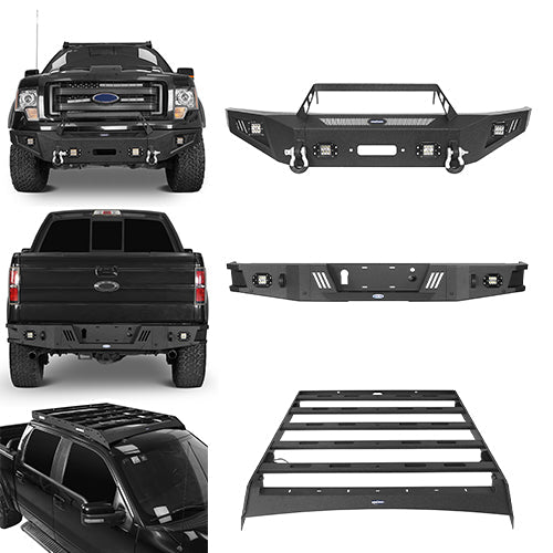Front Bumper / Rear Bumper / Roof Rack(09-14 F-150 SuperCrew,Excluding Raptor)-LandShaker