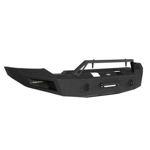 Front Bumper w/ Winch Plate & LED Spotlights (20-23 GMC Sierra 2500HD) - LandShaker