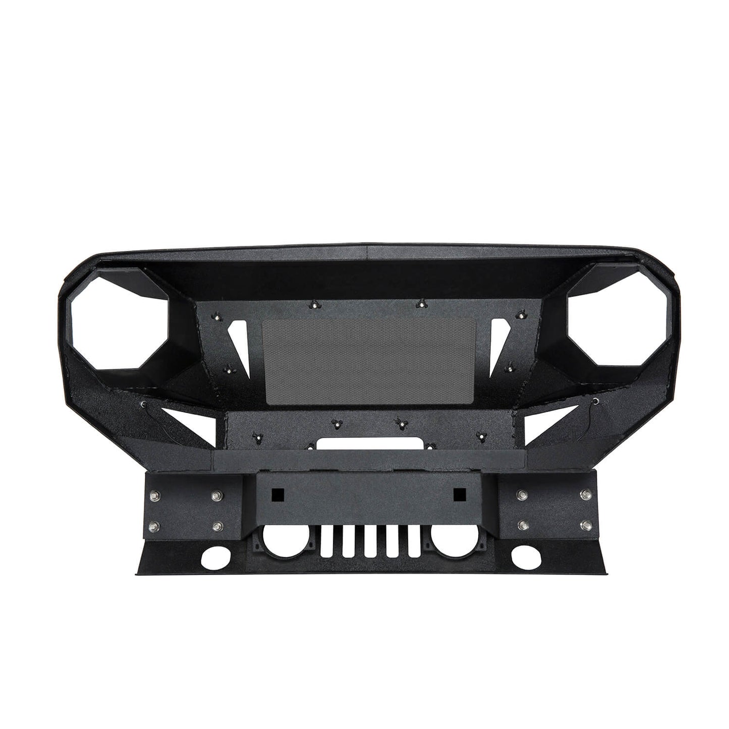 Mad Max Front Bumper w/Grill Guard & Winch Plate(07-18 Jeep Wrangler JK)-LandShaker