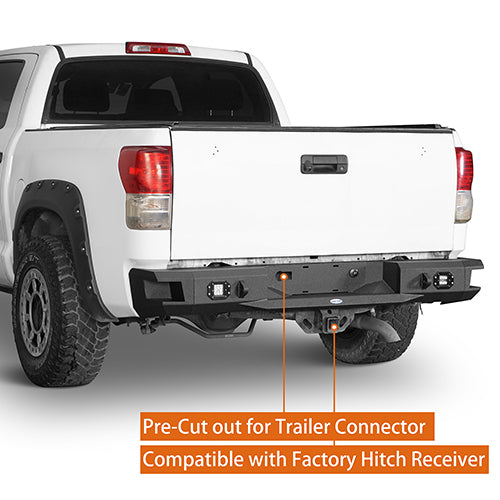 Front Bumper w/Hoop & Rear Bumper(07-13 Toyota Tundra)-LandShaker