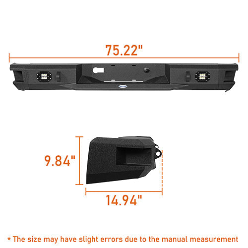 Front Bumper w/Hoop & Rear Bumper(07-13 Toyota Tundra)-LandShaker
