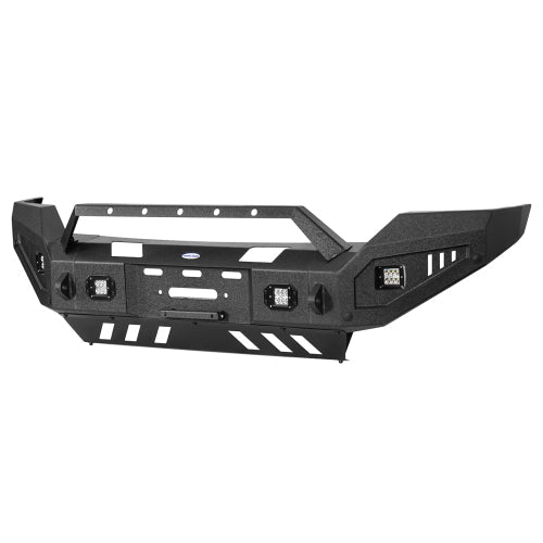 Front Bumper w/ Winch Plate & LED Spotlights (11-16 Ford F-250) - LandShaker