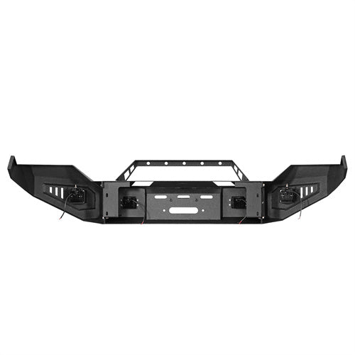 Front Bumper w/ Winch Plate & LED Spotlights (13-18 Ram 1500, Excluding Rebel) - LandShaker