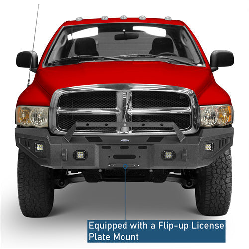 Discovery Ⅰ Full Width Front Bumper w/ Winch Plate & LED Spotlights (03-05 Ram 2500, Excluding Diesel Models) - LandShaker