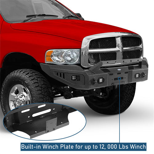Discovery Ⅰ Full Width Front Bumper w/ Winch Plate & LED Spotlights (03-05 Ram 2500, Excluding Diesel Models) - LandShaker