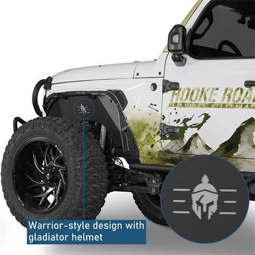 Front Inner Fender Liners For 2018-2025 Jeep Wrangler JL / Gladiator JT (Excluding Rubicon 3.6L Engine) - langshsker