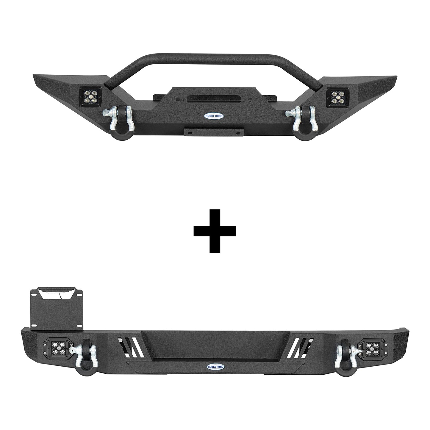 Front & Rear Bumper w/ LED Lights For 1976-1986 Jeep CJ-5 CJ-7 CJ-8 Scrambler - Landshaker4x4