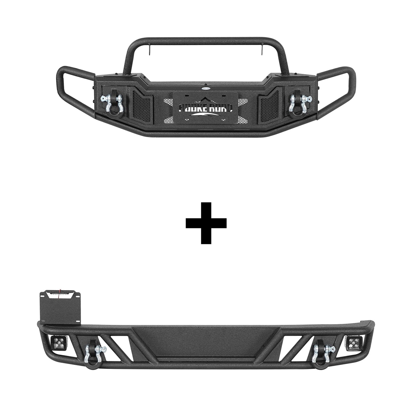 Tubular Front & Rear Bumper For 2007-2018 Jeep Wrangler JK - Landshaker4x4