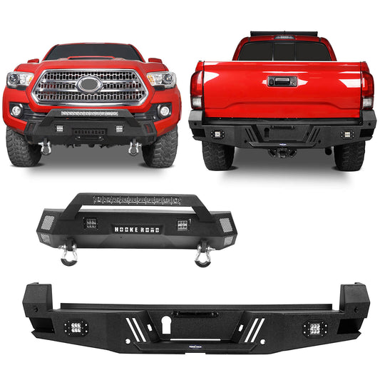 Front & Rear Bumpers Combo(16-22 Toyota Tacoma 3rd Gen)-LandShaker