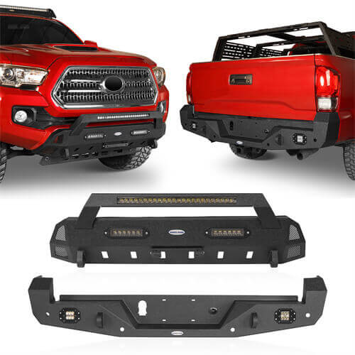Front & Rear Bumpers Combo(16-22 Toyota Tacoma 3rd Gen)-LandShaker