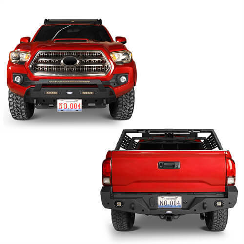 Front & Rear Bumpers Combo(16-22 Toyota Tacoma 3rd Gen)-LandShaker