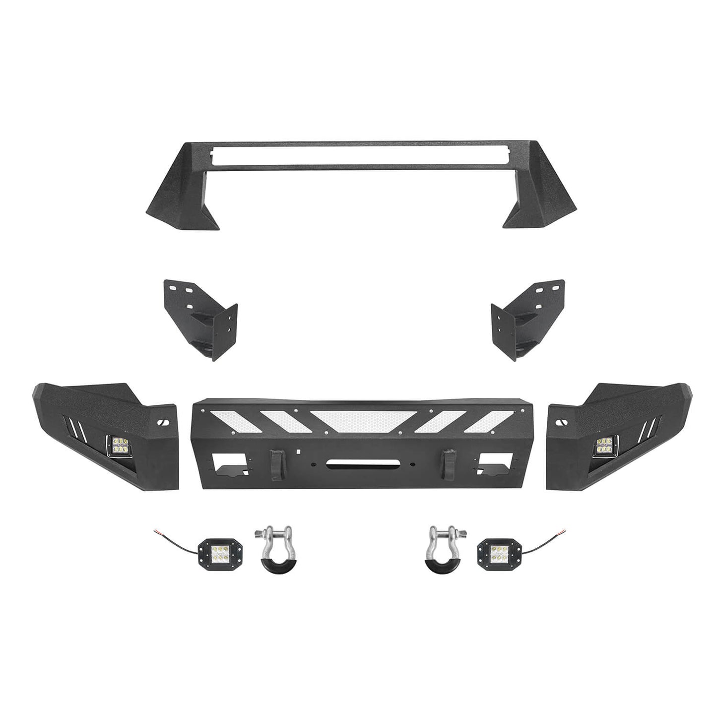 Front & Rear Bumpers Combo(16-22 Toyota Tacoma 3rd Gen)-LandShaker