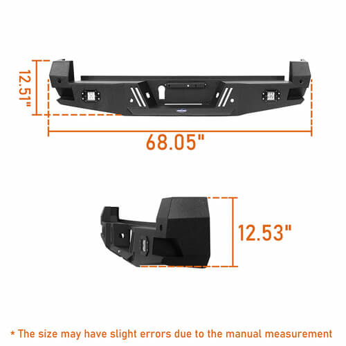 Front & Rear Bumpers Combo(16-22 Toyota Tacoma 3rd Gen)-LandShaker