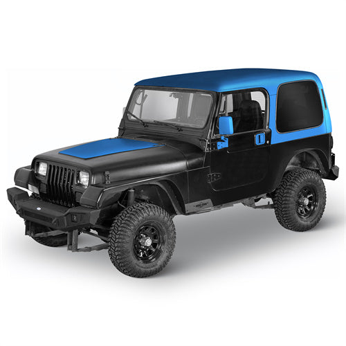 Slim Flat Front & Rear Fender Flares Kit For Jeep Wrangler YJ 1987-1995 - LandShaker4x4