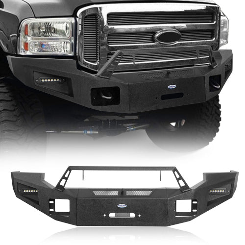 Discovery Ⅰ Full Width Front Bumper w/ Winch Plate (05-07 Ford F-250) - LandShaker