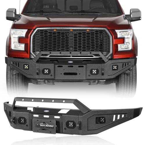 Full-Width Front Bumper (15-17 Ford F-150, Excluding Raptor) - LandShaker
