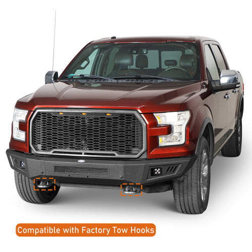 Full-Width Front Bumper (15-17 Ford F-150, Excluding Raptor) - LandShaker