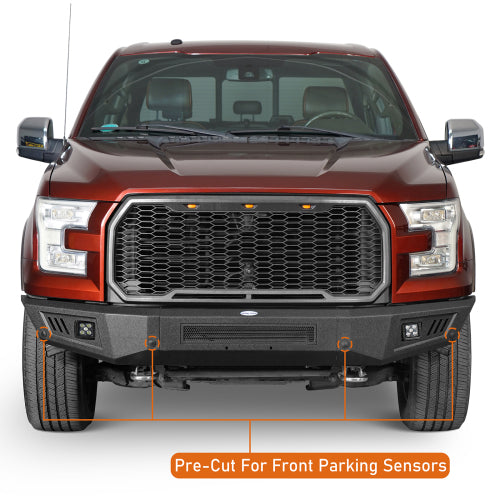 Full-Width Front Bumper (15-17 Ford F-150, Excluding Raptor) - LandShaker
