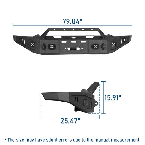 Discovery Ⅰ Full Width Front Bumper For 2019-2024 Ram 1500 (Excluding EcoDiesel, Rebel & TRX, Classic Models) - LandShaker