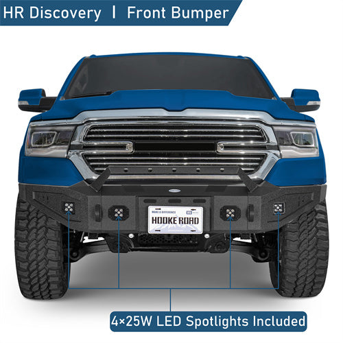 Discovery Ⅰ Full Width Front Bumper For 2019-2024 Ram 1500 (Excluding EcoDiesel, Rebel & TRX, Classic Models) - LandShaker