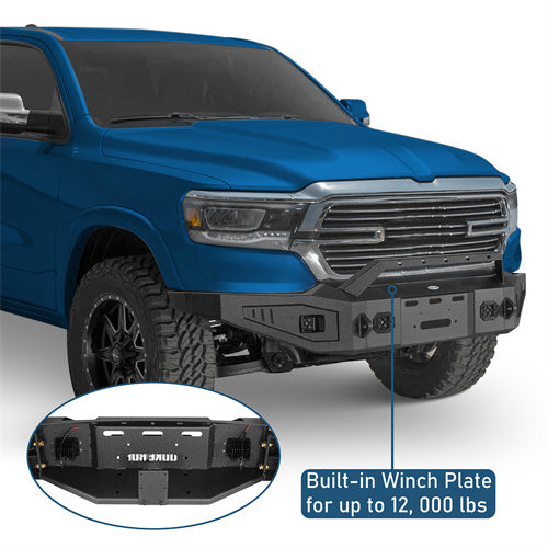 Discovery Ⅰ Full Width Front Bumper For 2019-2024 Ram 1500 (Excluding EcoDiesel, Rebel & TRX, Classic Models) - LandShaker
