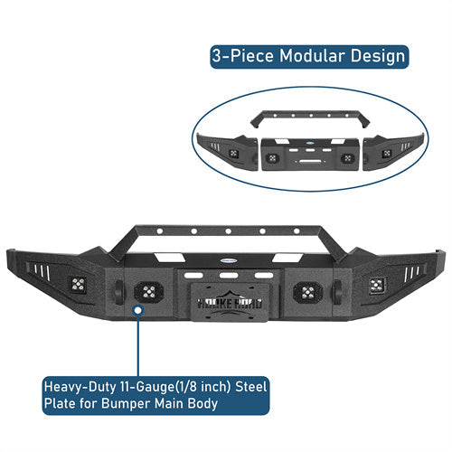 Discovery Ⅰ Full Width Front Bumper For 2019-2024 Ram 1500 (Excluding EcoDiesel, Rebel & TRX, Classic Models) - LandShaker