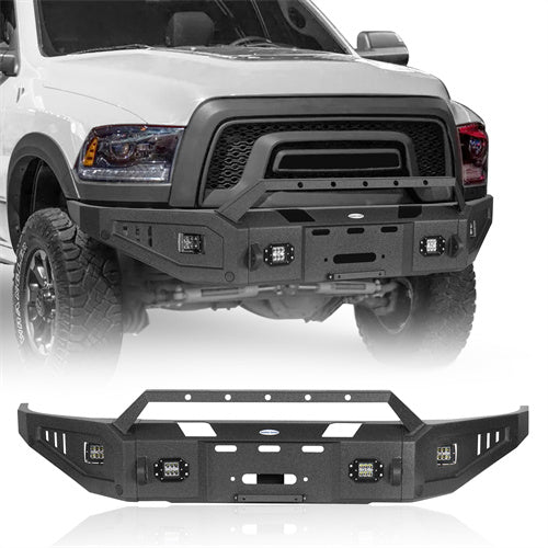 Offroad Steel Front & Rear Bumper For 2015-2018 Ram 1500 - LandShaker4x4