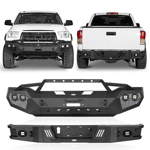 Full Width Front Bumper & Rear Bumper(07-13 Toyota Tundra)-LandShaker