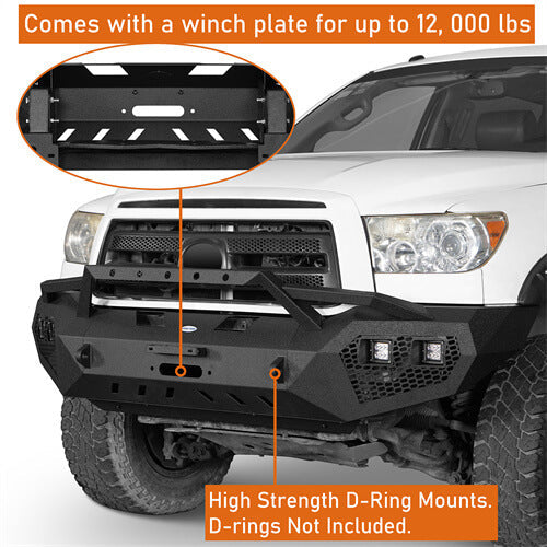 Full Width Front Bumper & Rear Bumper(07-13 Toyota Tundra)-LandShaker