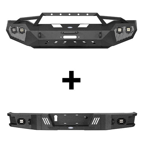Full Width Front Bumper & Rear Bumper(07-13 Toyota Tundra)-LandShaker