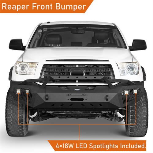 Full Width Front Bumper & Rear Bumper(07-13 Toyota Tundra)-LandShaker