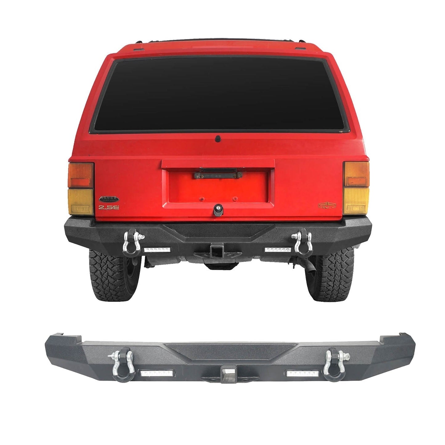 Full Width Front Bumper/Rear Bumper(84-01 Jeep Cherokee XJ)-LandShaker