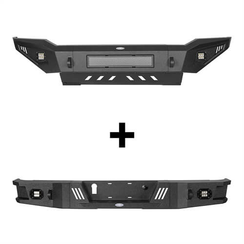 Full Width Front Bumper & Rear Bumper(07-13 Toyota Tundra)-LandShaker
