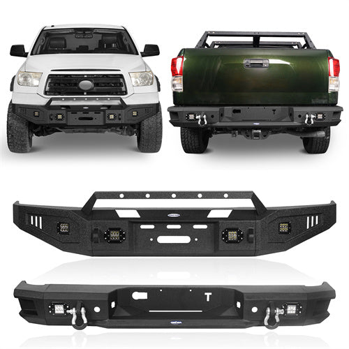 Full Width Front Bumper & Rear Bumper(07-13 Toyota Tundra)-LandShaker