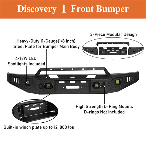 Full Width Front Bumper & Rear Bumper(07-13 Toyota Tundra)-LandShaker