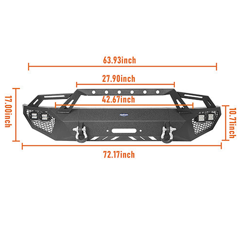 Full Width Front Bumper / Rear Bumper / Roof Rack(09-14 F-150 SuperCrew,Excluding Raptor)-LandShaker