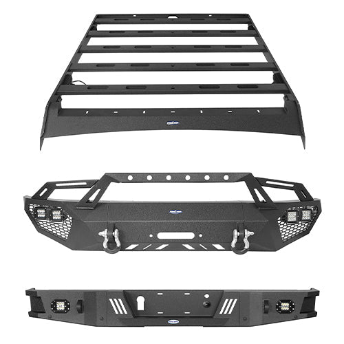 Full Width Front Bumper / Rear Bumper / Roof Rack(09-14 F-150 SuperCrew,Excluding Raptor)-LandShaker