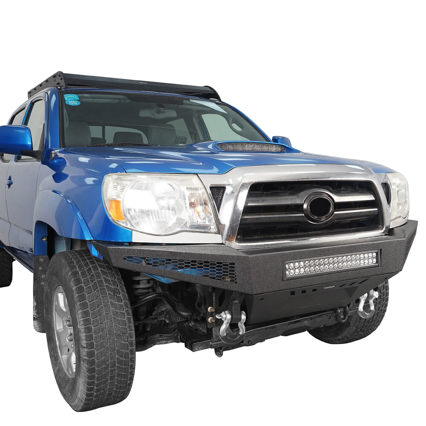 Full Width Front Bumper & Rear Bumper w/Swing Out Tire Carrier(05-11 Toyota Tacoma)-LandShaker